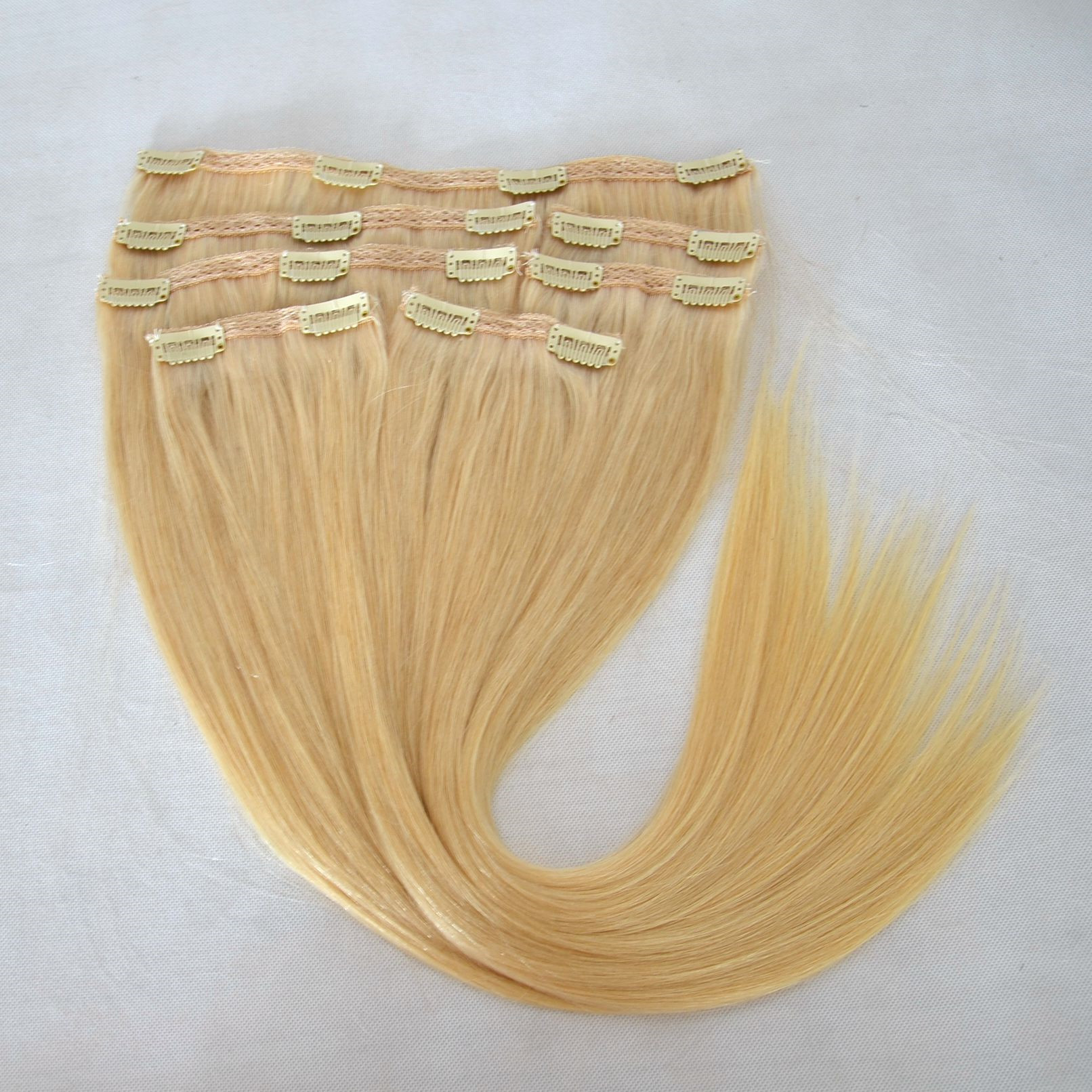 Top quality clip in extensions real hair  JF001